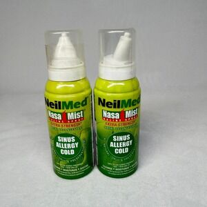 2X NeilMed NasaMist Extra Strength Hypertonic Saline Nasal Spray 1.1oz 6/29